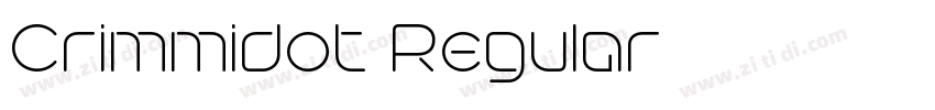 Crimmidot Regular字体转换 Crimmidot Regular字体转换